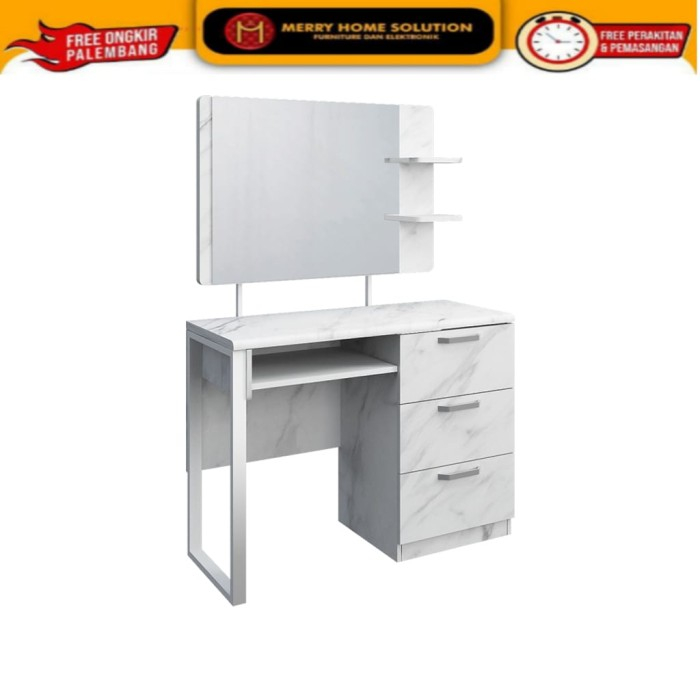 Meja rias siantano marble