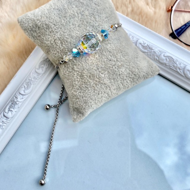 Aksesoris Gelang Serut Swarovski