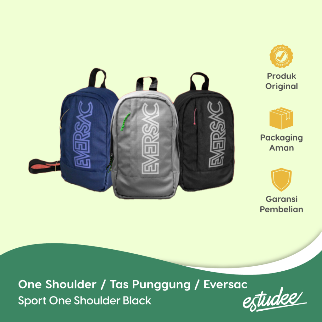One Shoulder / Tas Punggung / Eversac Sport One Shoulder Black