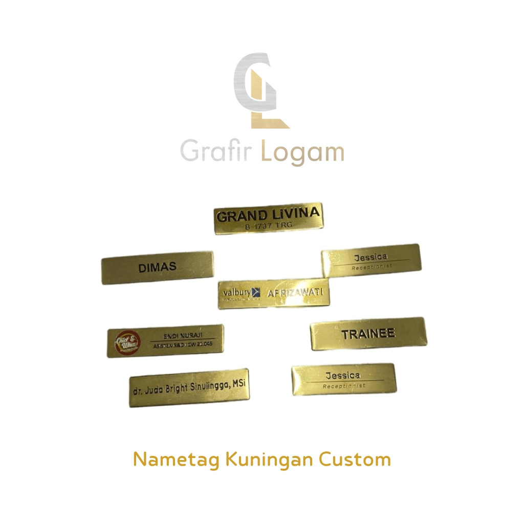 

nametag kuningan custom