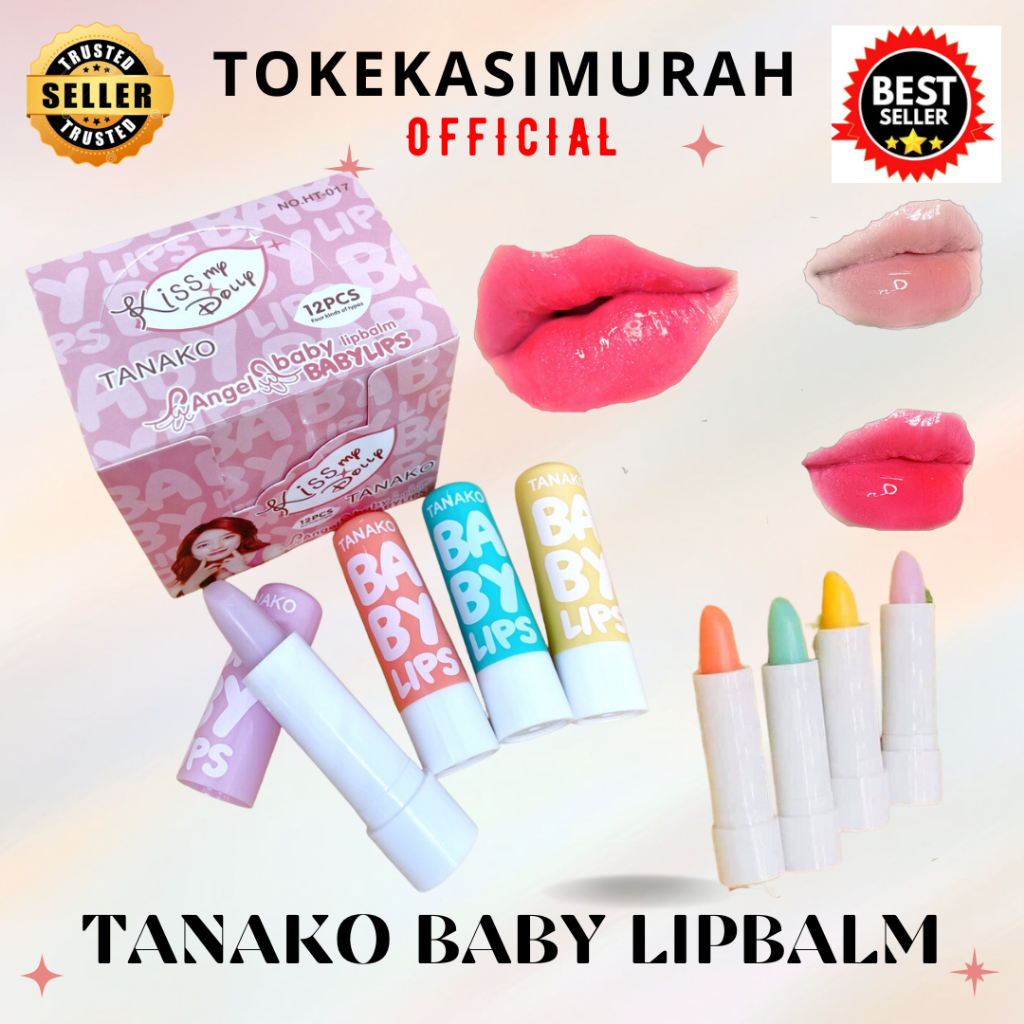 Baby lip Balm Baby Lips Tanako Lip Balm Membuat Bibir Menjadi Lembab Dan Menjadi Warna Pink alami