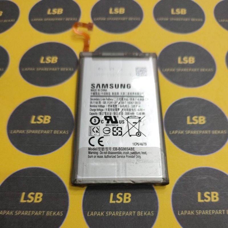 BATTERY BATRE SAMSUNG S9+ PLUS G965F EB-BG965ABE ORIGINAL BEKAS