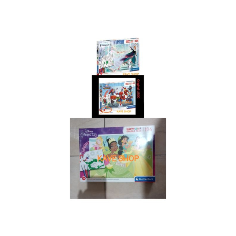 Puzzle CLEMENTONI Happy Color Double Face - ORI Puzzle - NEW - CLEMENTONI