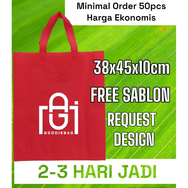 

ECOGI 38x45x8cm Goodiebag | Tas Spunbond | Goody Bag | goodie bag | Tas Spunbond Sablon | goodiebag sablon | tas | goody | goodie | Tas