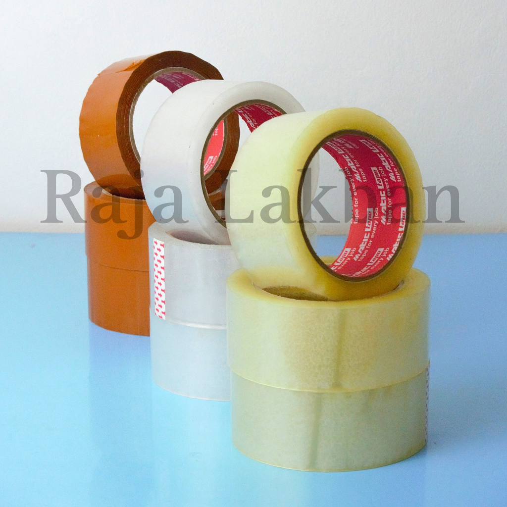 

Lakban Putih Tape Clear White Isolasi Putih 45mm 2 inci || MATIC TAPE