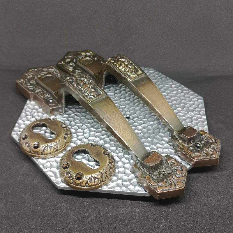 1set gagang pintu rumah & lubang kunci antik