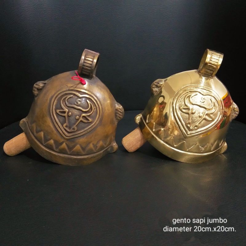 Kluntung kuningan / lonceng sapi jumbo