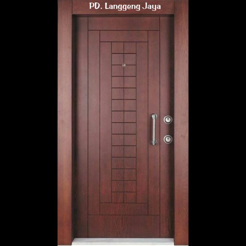 Pintu minimalis kayu meranti oven