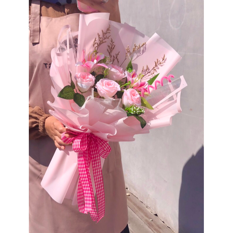 buket bunga murah/buket wisuda/buket semhas