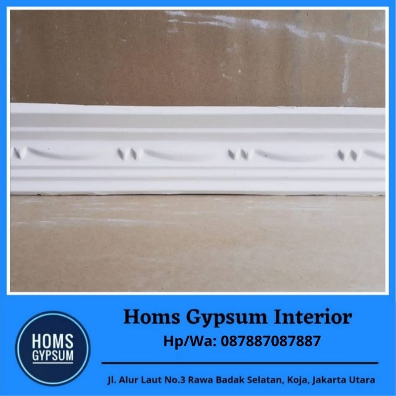 List Gypsum Motif Gigi Bajing 10cm