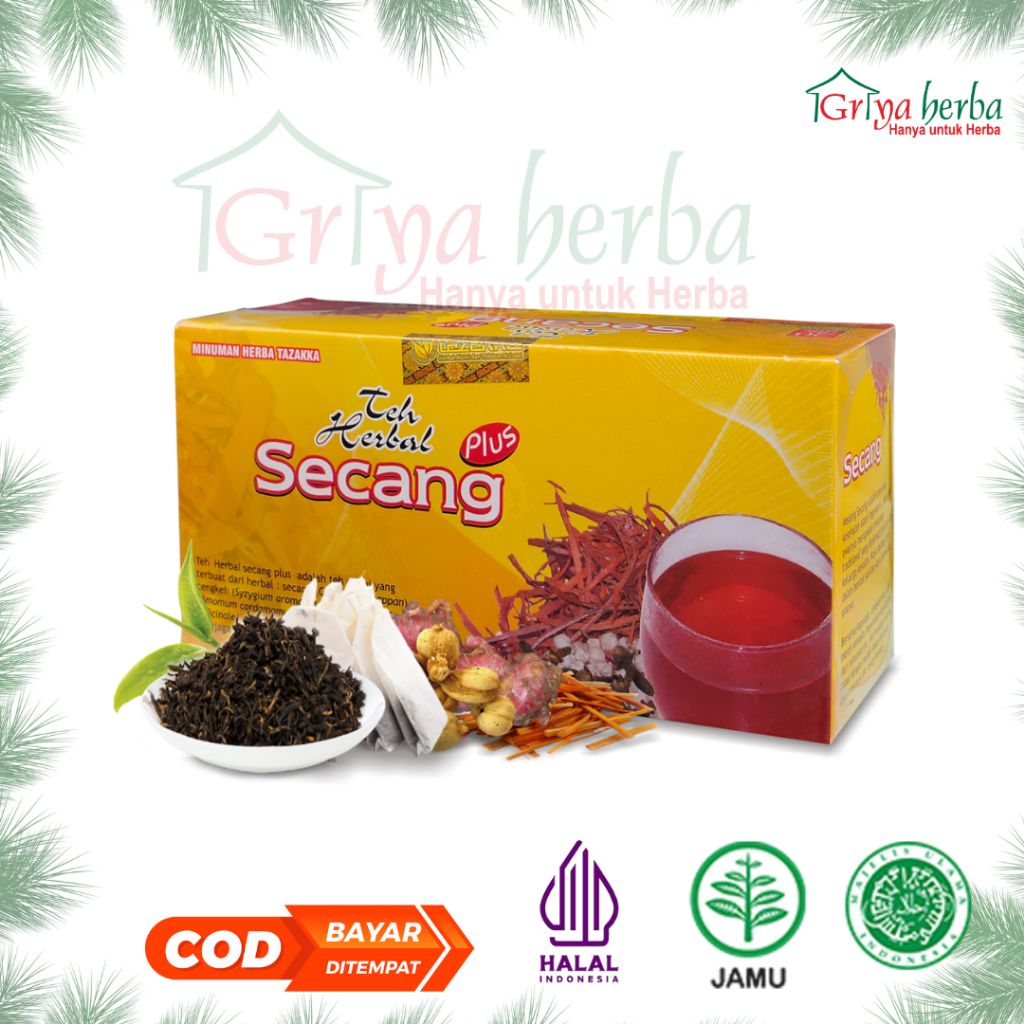 

Teh Herbal Secang Tazakka isi 20 Kantong teh untuk membantu mnurunkan gula darah halal