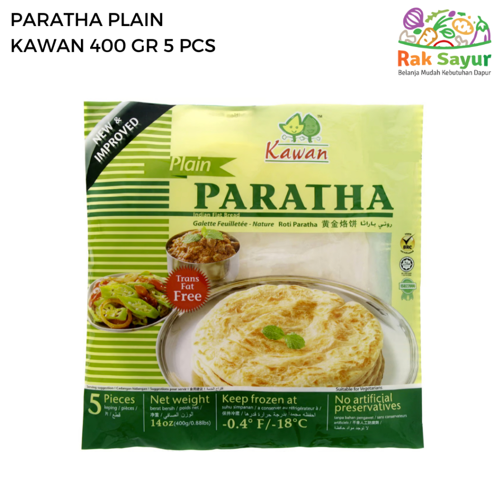 

Paratha Plain Kawan 400 gr 5 Pcs Frozenfood Rak Sayur Pasar Murah Online