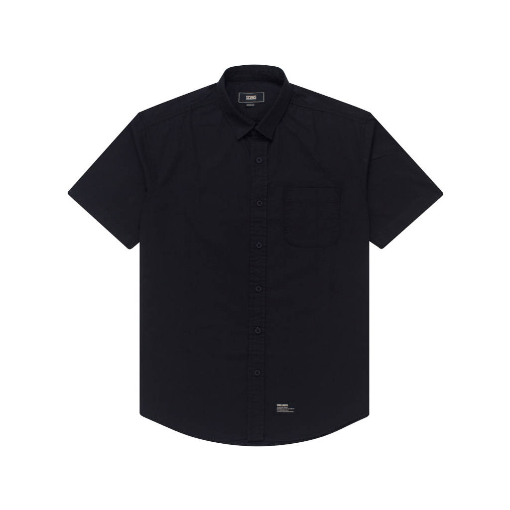 Screamous Kemeja Shortsleeve Shirt CARLOS BLACK