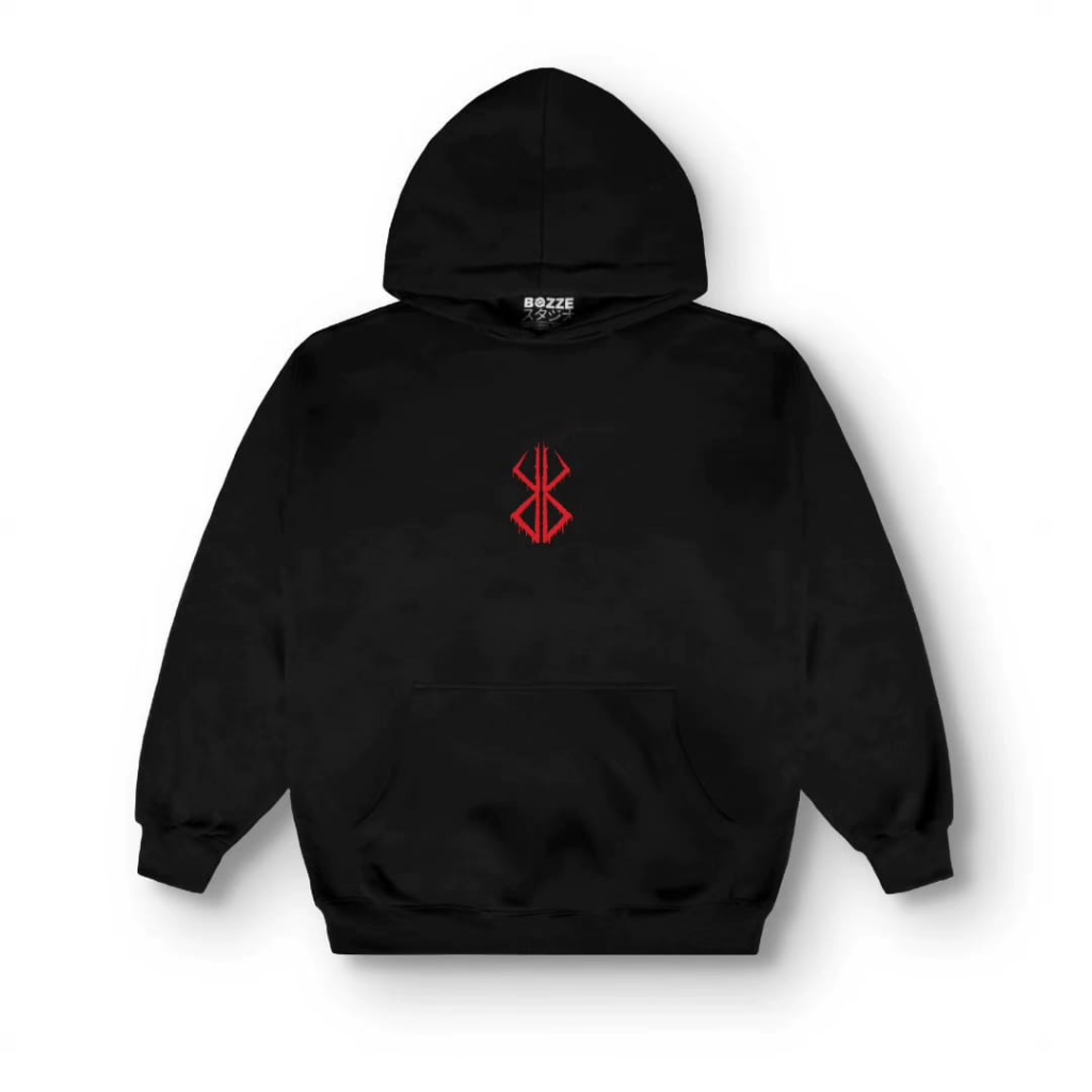 BOZZE Anime Heavysoft Hoodie Berserk | Brand of Sacrifice Logo
