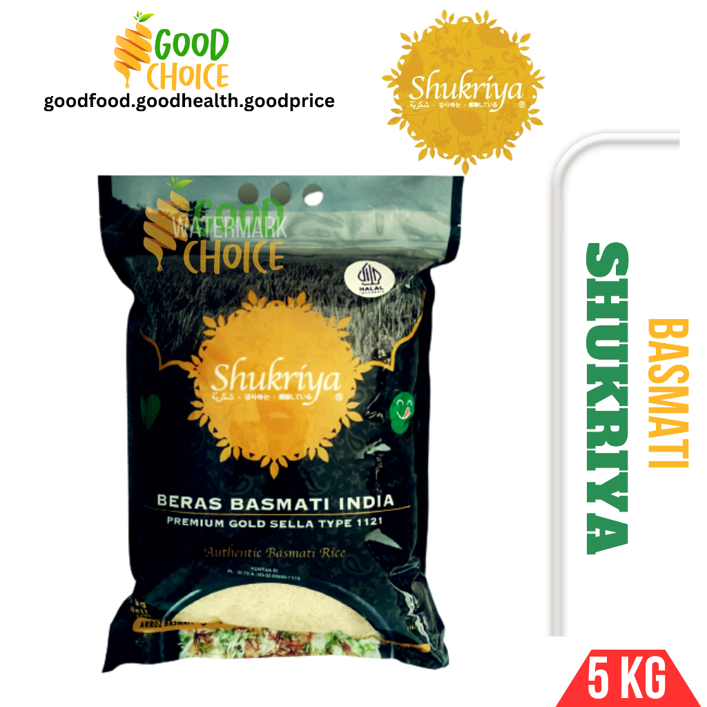 

Shukriya Basmati Rice / Beras Basmati - 5kg