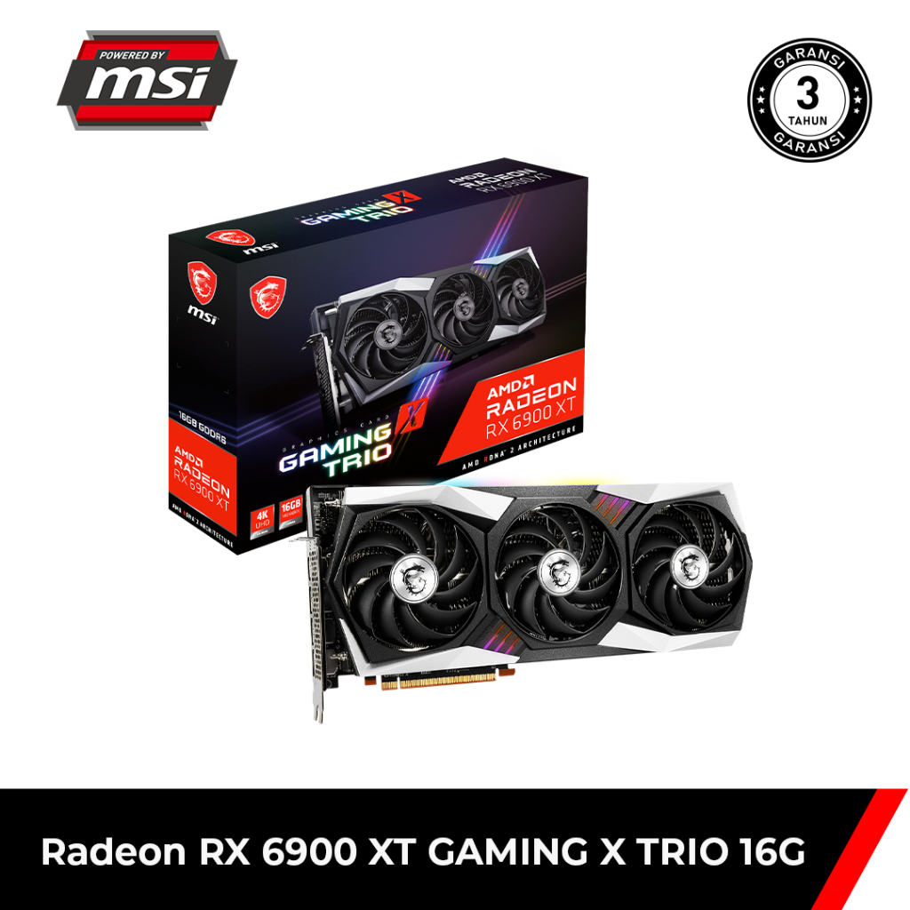 MSI VGA AMD Radeon RX 6900 XT Gaming X Trio 16GB GDDR6