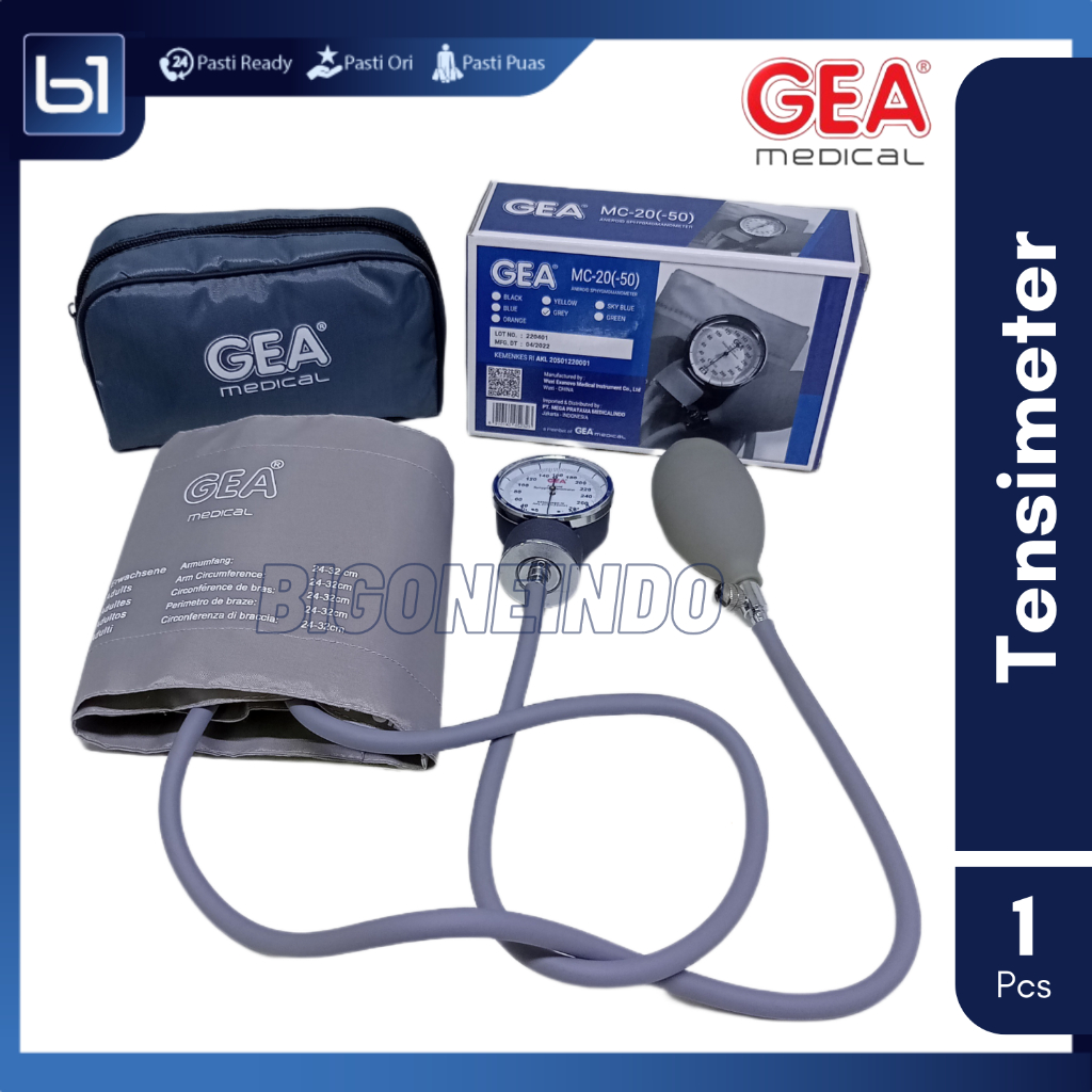 Tensimeter Aneroid Gea, Tensi Darah Jarum Manual Alat Bantu Medis, Alat Ukur Tekanan Darah