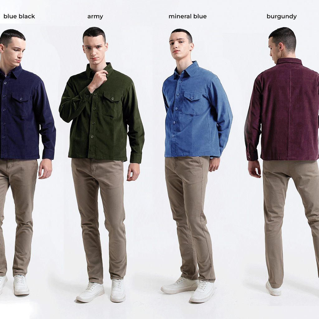 SCHOUTEN Corduroy Overshirt - Kemeja Lengan Panjang
