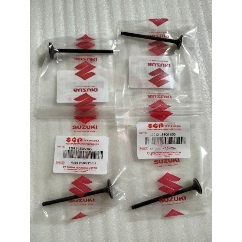 payung klep set 4 pcs satria  fu 150 lama Suzuki-12911-16E00-000-12912-16E-000