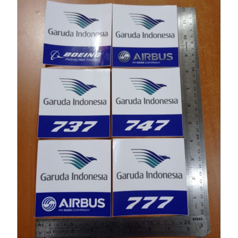 Cutting Sticker Garuda (Boeing, Airbus, 737,747,777)