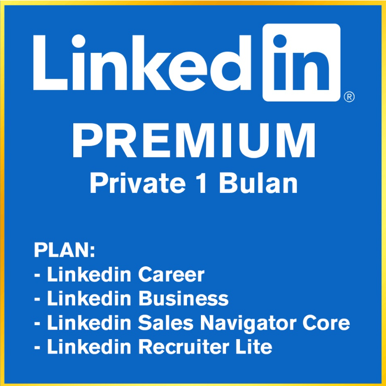 LinkedIn Premium 1 Bulan (Career, Business, Sales, Recruiter)