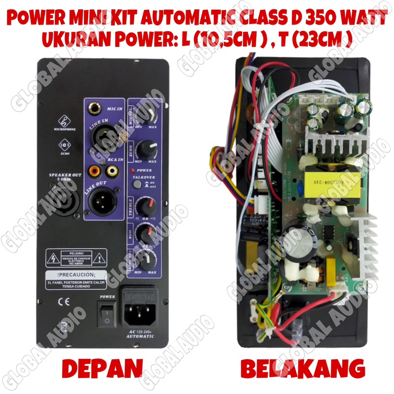 Power Kit Mini Tipe Class D 350watt Original Mini Kit Class D Bagus Murah ( Bisa COD )