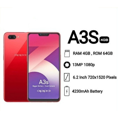 HP OPPO A3S RAM 4/64GB FULLSET GARANSI