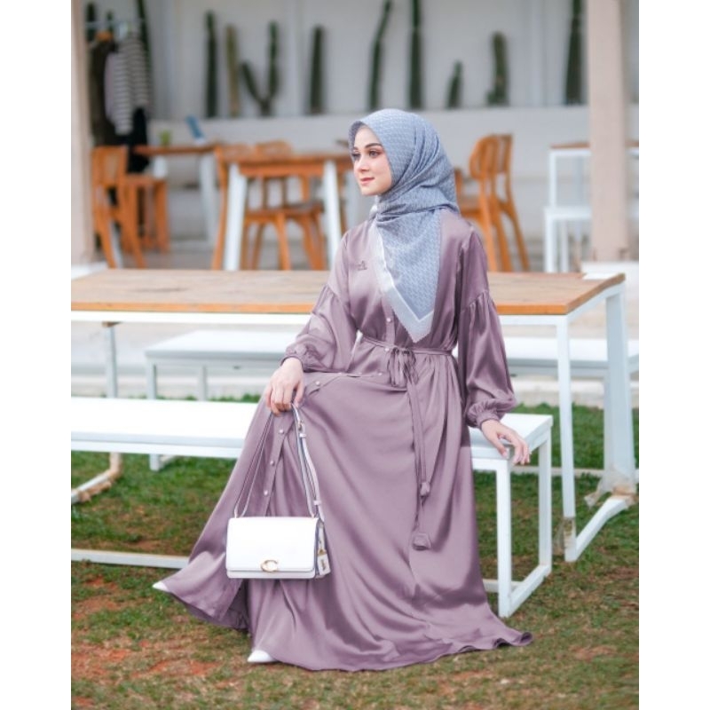 Gamis Sophia By Aden Hijab Dress Shimmer silk cantik