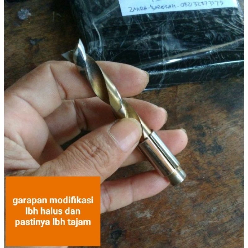 MATA BOR BOBOK KAYU/bor bobok kayu modif baja intan