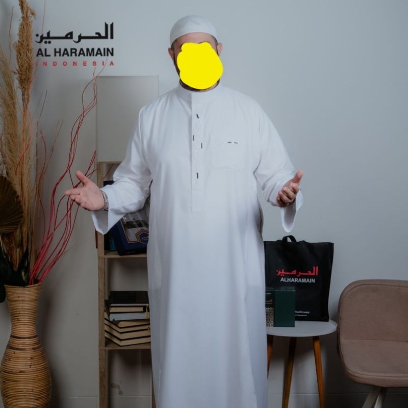 GAMIS/JUBAH ALHARAMAIN PUTIH VIETNAM/JUBAH HARAMAIN /JUBAH SAUDI