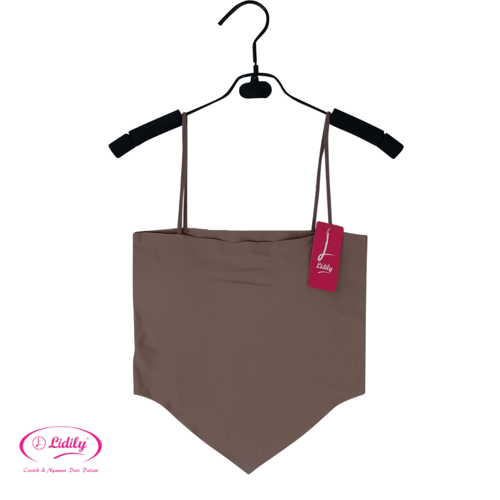 Lidily - Tanktop Bra Kemben | Atasan Sexy Crop Top Seamless DDG2209 Kamisol Outfit Korean Girl