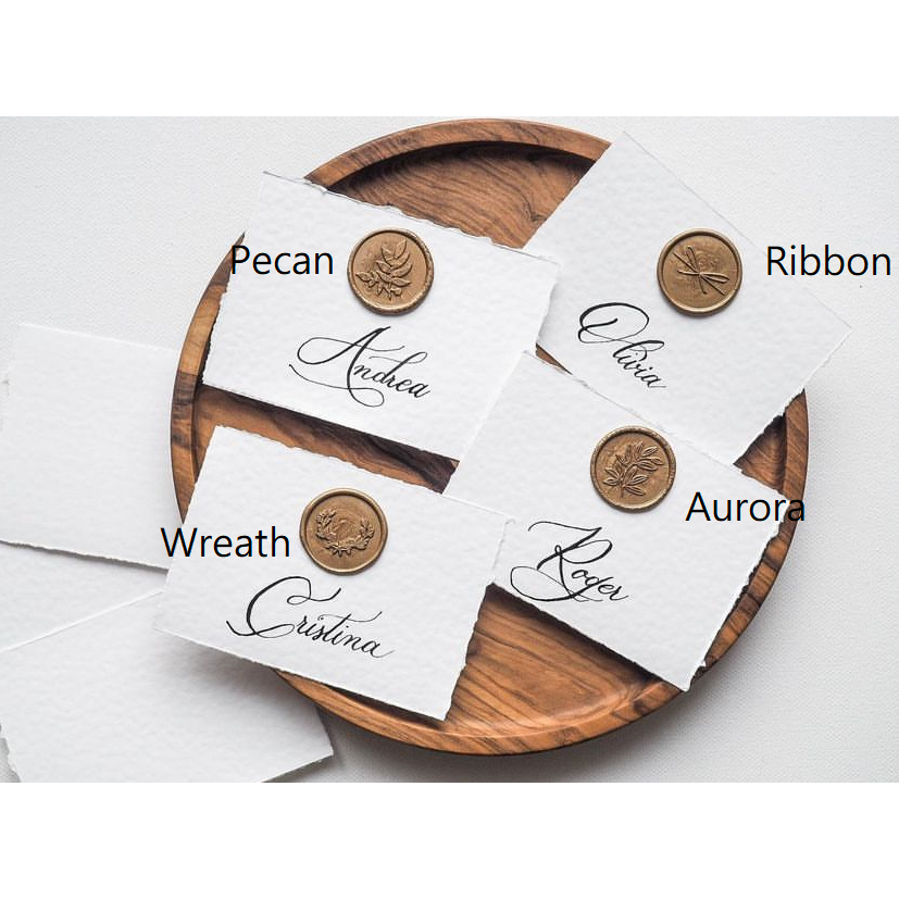 

Pecan, Ribbon, Wreath, Aurora 1 Piece LefavelaaCOIN Seal Wax Stamp Sticker Instant / Seal Wax Coin / Wax Seal / Stempel Lilin / Self Adhesive / Segel lilin Amplop Undangan Vintage