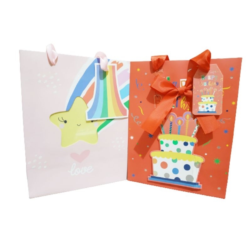 

LK49 Paper Bag Karakter Bintang/Birthday 23x17.7x9.7cm