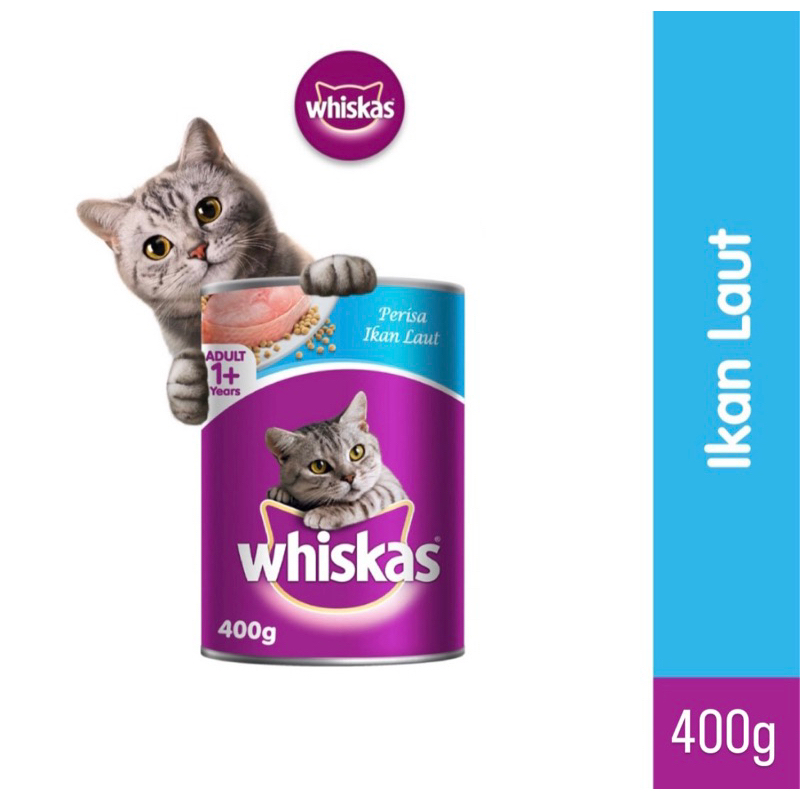 

Whiskas Adult Kaleng Tuna Ocean Fish 400 gram