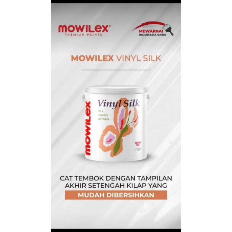 Cat Tembok Interior Mowilex 2,5L/Mowilex Vinil Silk/Cat Anti Noda/Cat Dinding