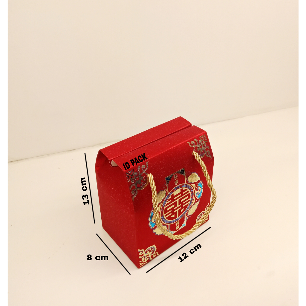 

10 pcs Kotak Souvenir Box Merah Wedding 12x8x13 cm