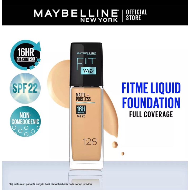 foundation maybelline fit me matte 128