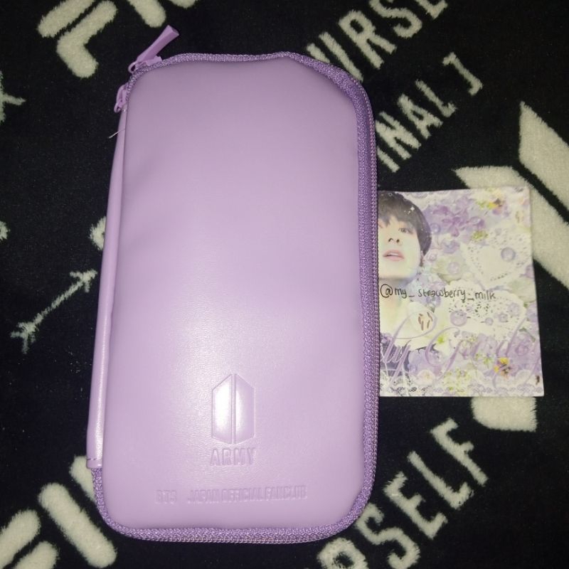 (Mohon Baca Deskripsi) Unsealed BTS Pouch Japan Official Fanclub Army Tas Selempang Bukan Preloved B