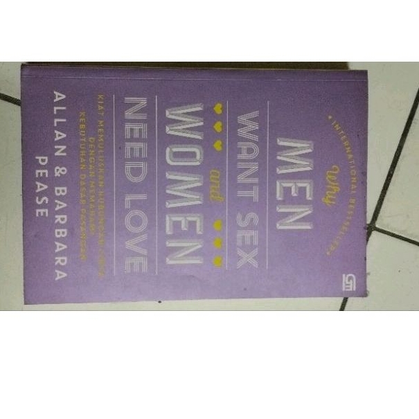 Buku Bacaan Men need sex, woman need love Preloved