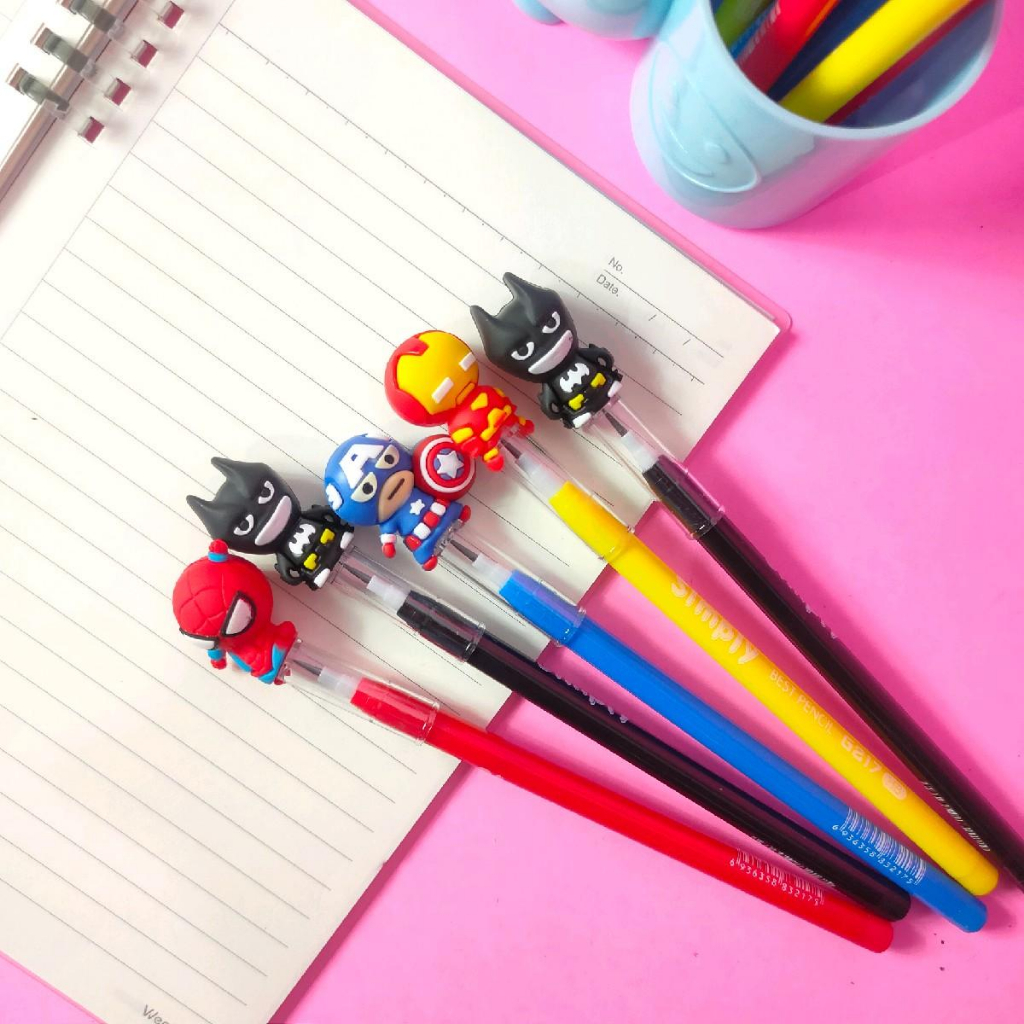

3 PCS Pensil Bensia GOGOLAND Pensil Gel Lucu Cute Karakter KPOP