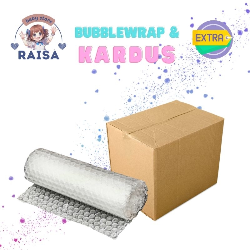 

Packing extra Bubble wrap dan Kardus