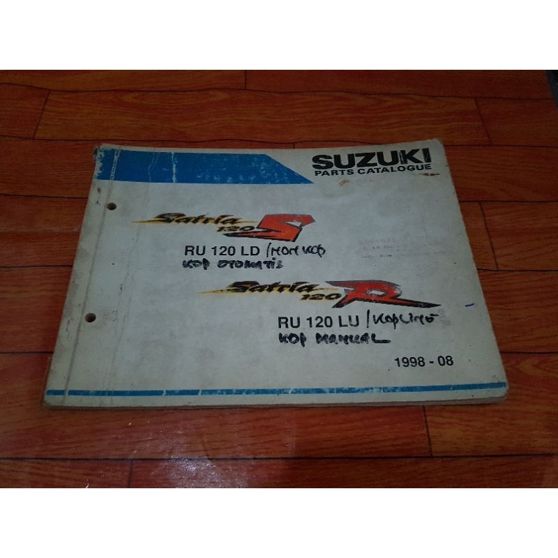 Buku Part Catalog Katalog Copian Satria RU120 RU 120 S R