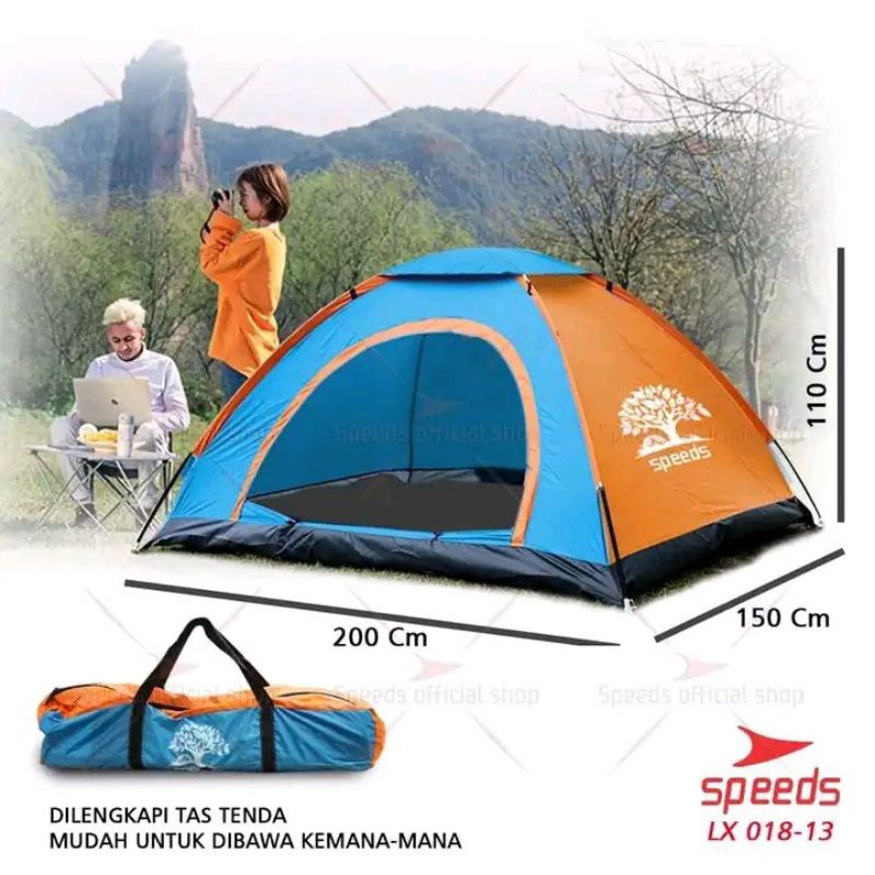 Tenda Camping 3 Orang Speeds LX018-13
