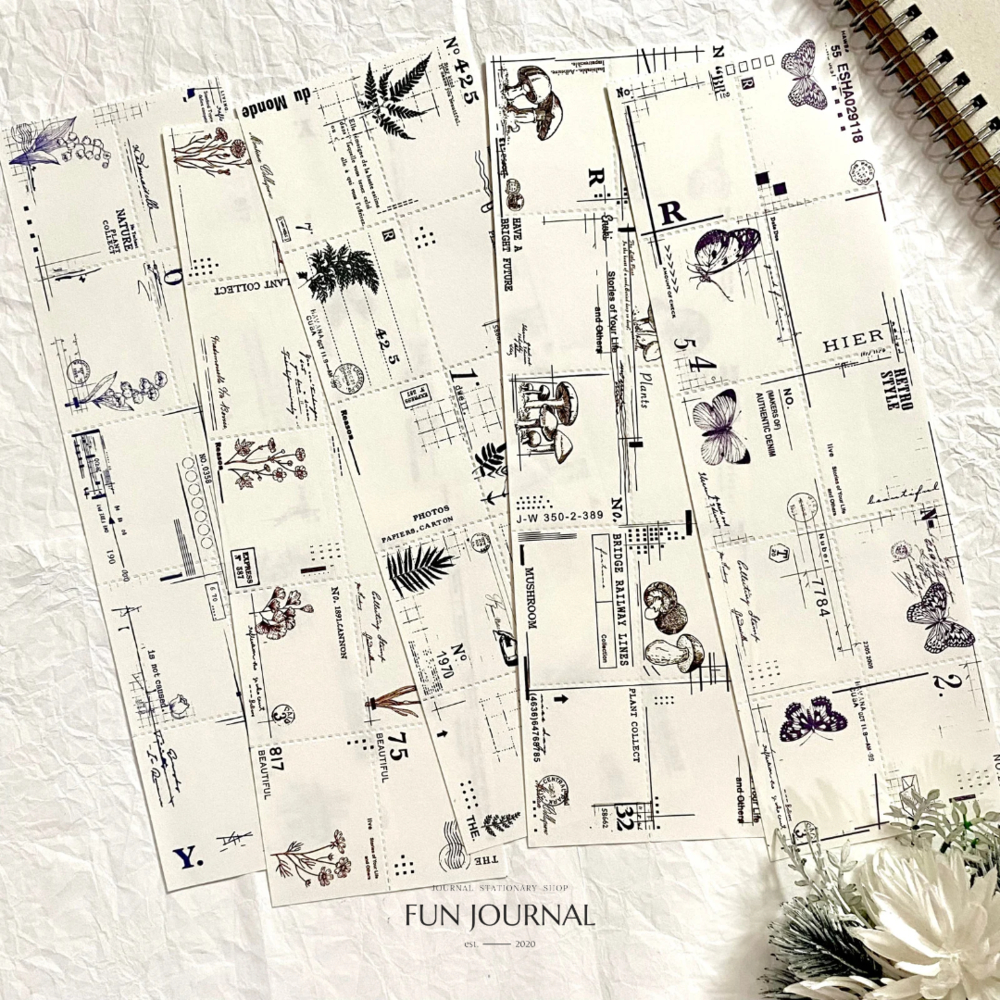 

LONG BEAUTIFUL DAY LABEL PAPER PACK UNTUK JOURNAL JURNAL PLANNING PLANNER SCRAPBOOK DIY BUJO
