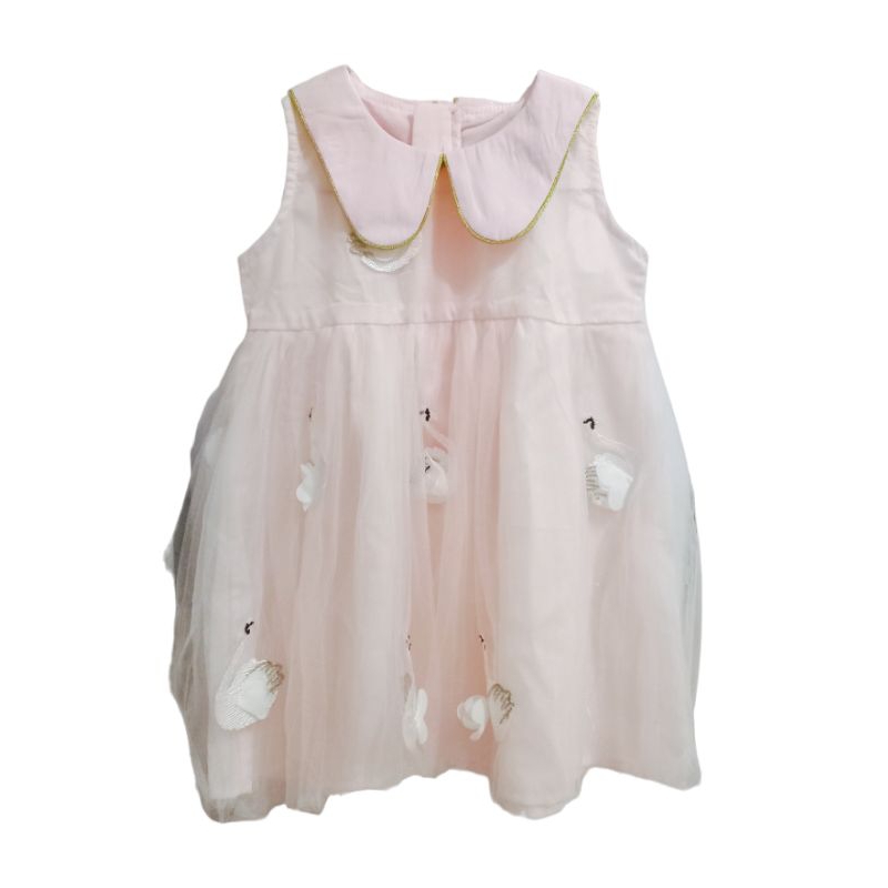 dress tutu anak perempuan/ dress pesta anak perempuan pink/ dress pink anak perempuan/dress ulang ta