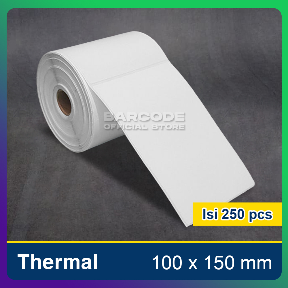 

Label Termal 100x150mm / 100 x 150 / 100x150 mm Isi 250 Pcs (1 Slop)