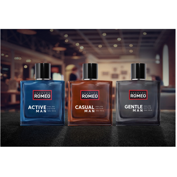 SHANTOS ROMEO PARFUM - Untuk PRIA // JSELECTIV X JHON KOSMETIK // Minyak Wangi Santos Romeo SHANTOS 