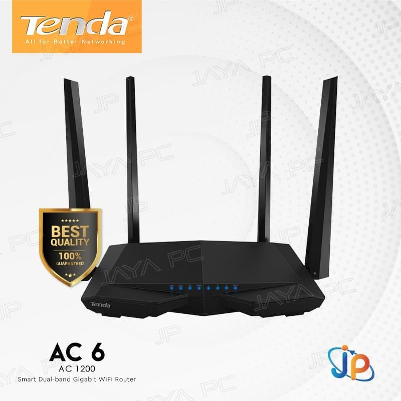Tenda AC6 AC1200 Smart Dual-Band WiFi Wireless Network Router Extender