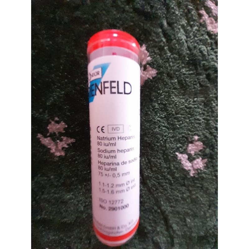 Tabung Darah / Blood Tube / Tabung Kapiler MARIENFELD  / Tabung Reaksi Kaca / Blood Tube Glass / Pip