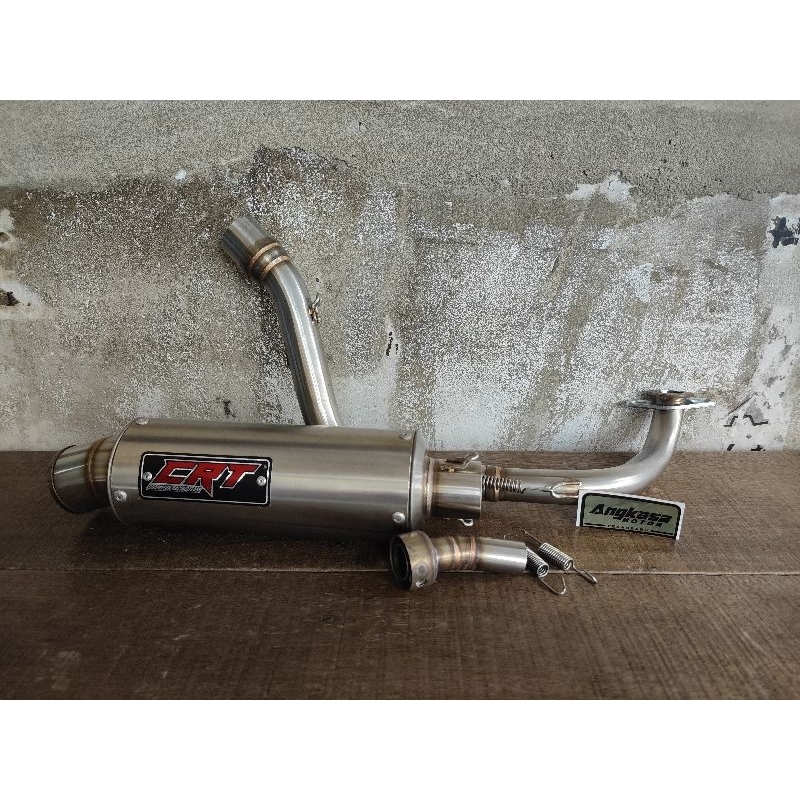 knalpot crt racing c2 Honda beat scoopy genio pipa atas